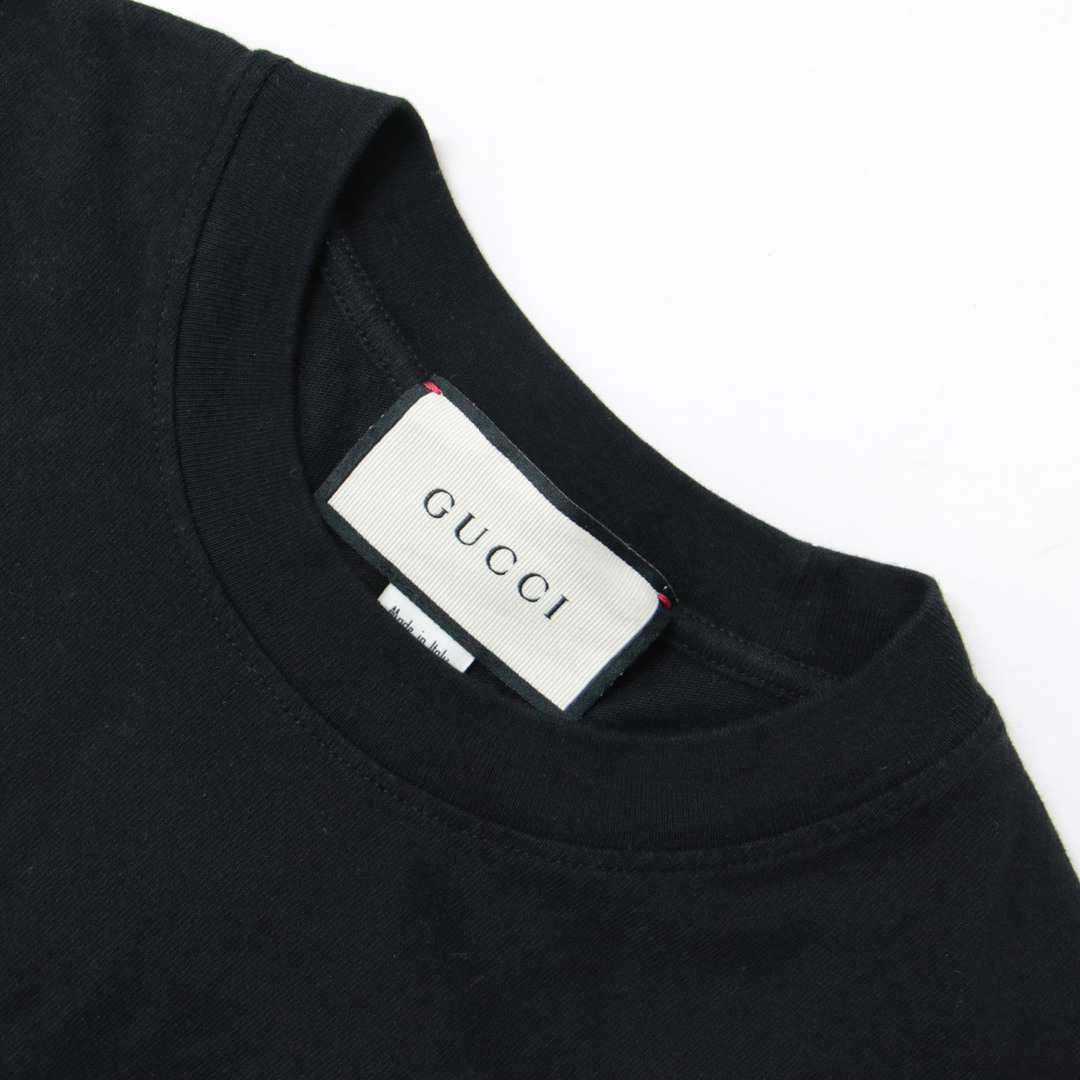 Gucci - GUCCI グッチ コットン Tシャツ カットソー トップス ブラック 