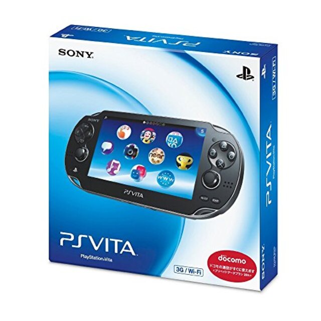 PlayStation Vita (プレイステーション ヴィータ) 3G/Wi-Fiモデル クリスタル・ブラック 限定版 (PCH-1100AB01) g6bh9ry