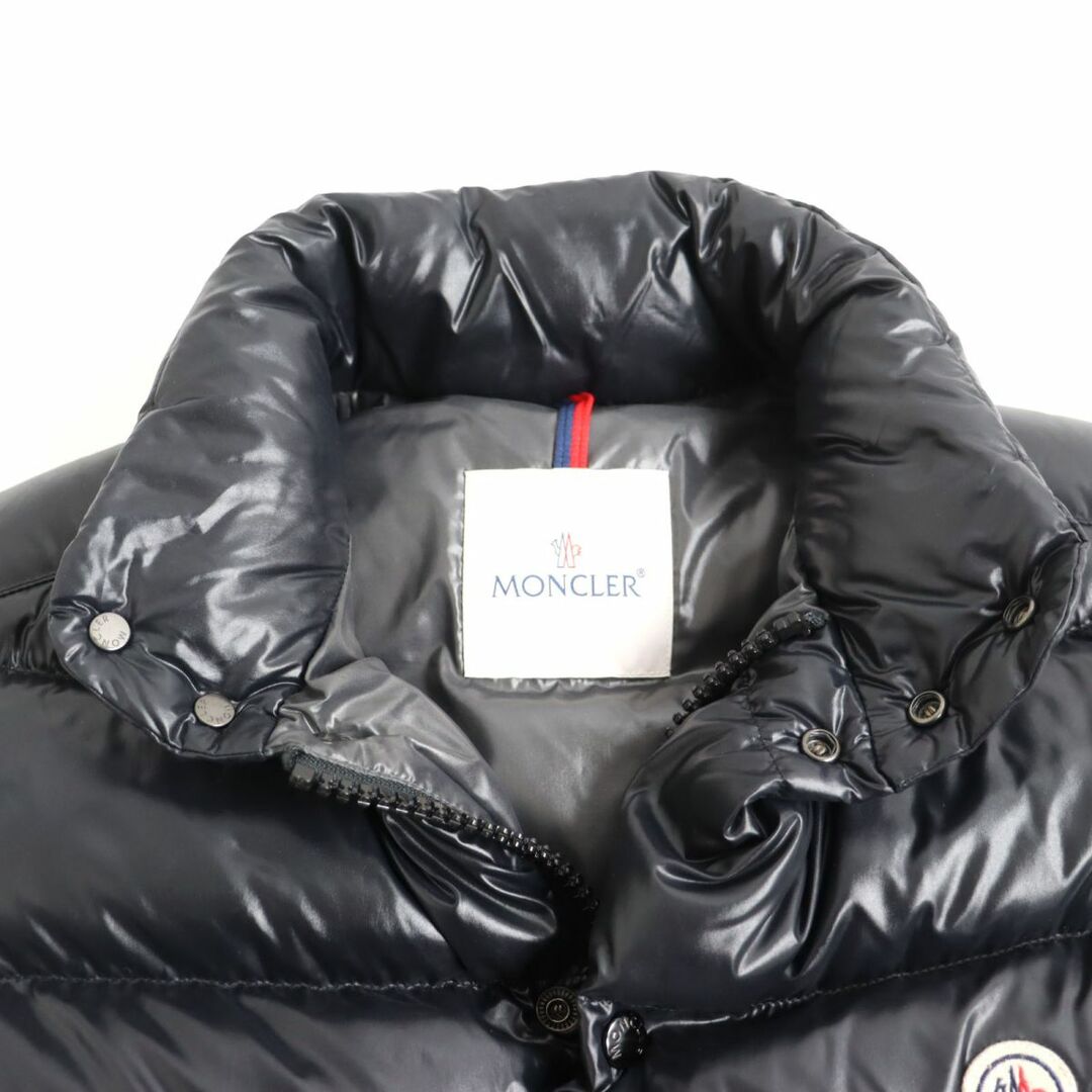 美品◆22年 MONCLER モンクレール TIBB/ティブ Wジップ フーデッド ダウンジャケット/ジレ 黒 1 正規品 メンズ  ハンガー・ガーメント付き