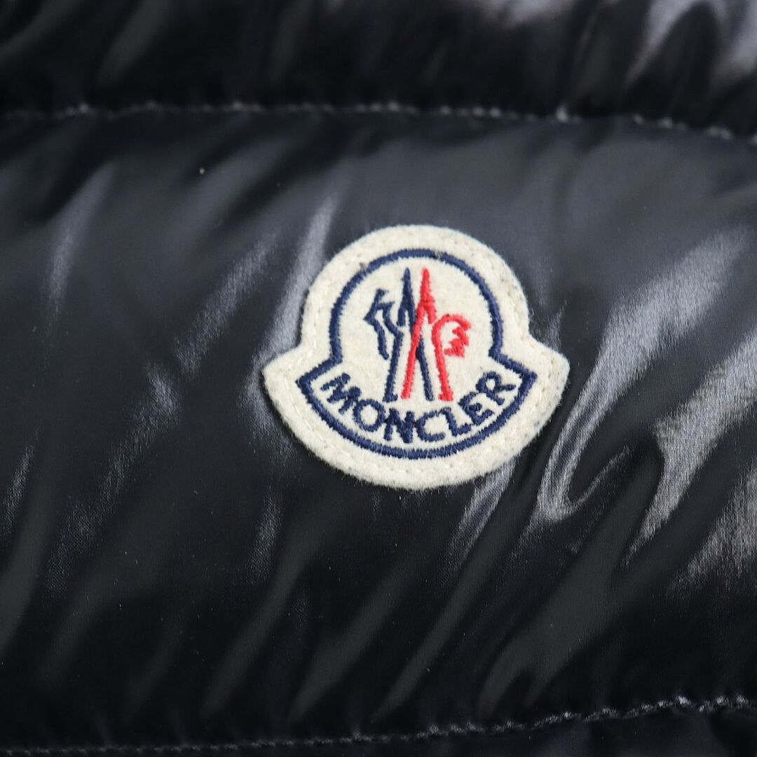 美品◆22年 MONCLER モンクレール TIBB/ティブ Wジップ フーデッド ダウンジャケット/ジレ 黒 1 正規品 メンズ ハンガー・ガーメント付き