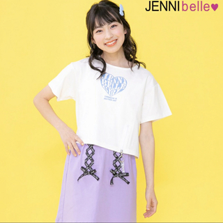 ジェニィ(JENNI)の150cm  ジェニィベル　裾ZIPチャームTシャツ　新品　上代2530(Tシャツ/カットソー)