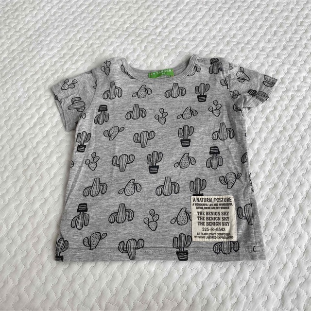 t/mini(ターカーミニ)の新品　ターカー　サボテン　Tシャツ　グレー キッズ/ベビー/マタニティのキッズ服男の子用(90cm~)(Tシャツ/カットソー)の商品写真