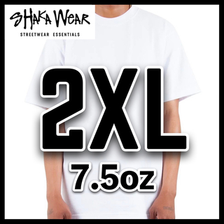 新品 シャカウェア 7.5oz ヘビーウエイト 無地 半袖Tシャツ 白 2XL(Tシャツ/カットソー(半袖/袖なし))