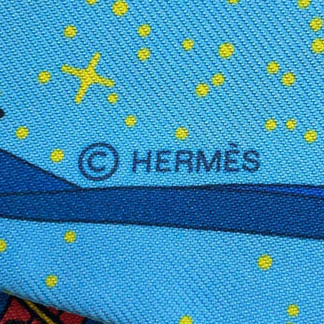 エルメス スカーフ ツイリー スペースダービー Space Derby HERMES シルクツイル 2022年秋冬