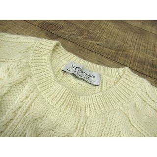 極美品 トゥモローランド ウール ケーブル編み ニット セーター ナチュラル M