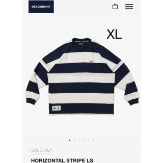 ディセンダント(DESCENDANT)のDISCENDANT 23ss HORIZONTAL STRIPE XL 新品(Tシャツ/カットソー(七分/長袖))