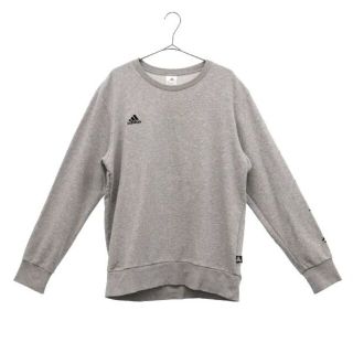 アディダス(adidas)のアディダス ロゴワッペン スウェット O グレー adidas 長袖 トレーナー メンズ 【中古】  【230419】(その他)