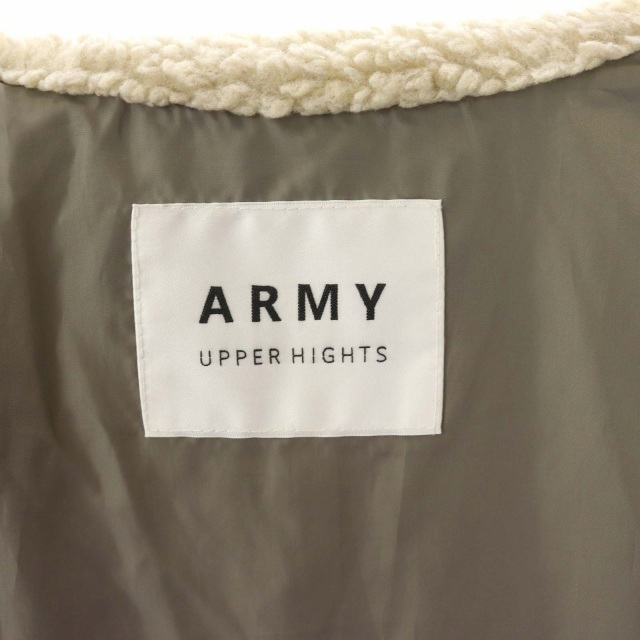 アッパーハイツ ARMY ボアブルゾン ボアジャケット キルティングコート