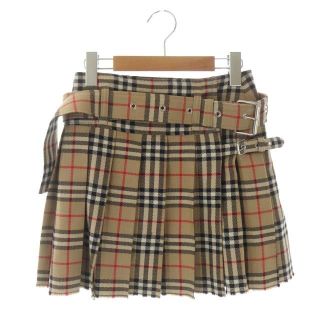 バーバリー(BURBERRY)のバーバリー ヴィンテージチェック ラップ ミニスカート ベルト付き IT38(ミニスカート)