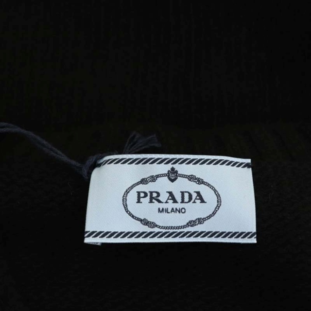 PRADA(プラダ)のプラダ 19年製 Vネック ニット ベスト プルオーバー カシミヤ混 40 黒 レディースのトップス(ベスト/ジレ)の商品写真