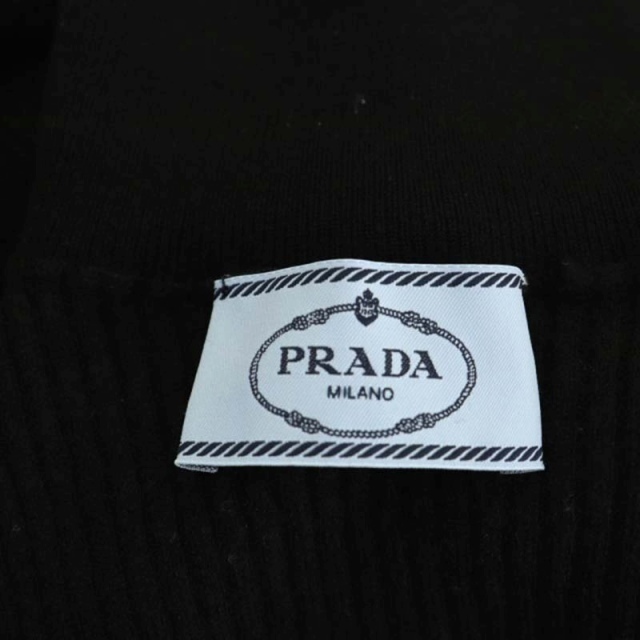 PRADA(プラダ)のプラダ 22年製 ニット リブ ウール カットソー プルオーバー ハイネック レディースのトップス(ニット/セーター)の商品写真