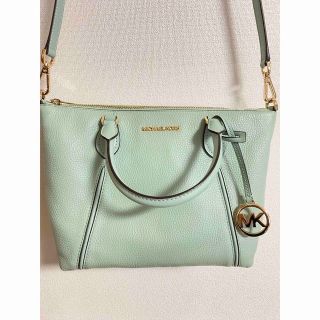 マイケルコース(Michael Kors)の美品　マイケルコース  ミントグリーン　2way バッグ　ショルダーバッグ(ショルダーバッグ)