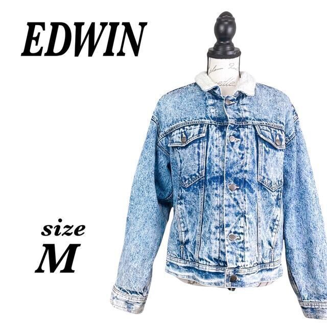 EDWIN エドウィン　Gジャン　デニムジャケット　ムートン