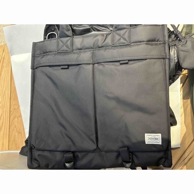 HYKE - HYKE✖️PORTER 2WAY TOTE BAG BLACK 新品の