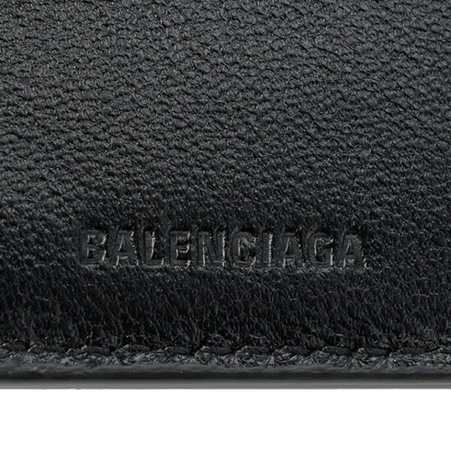 新品 バレンシアガ BALENCIAGA 2つ折り財布 キャッシュ ブラック/ホワイト