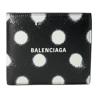 バレンシアガ(Balenciaga)の新品 バレンシアガ BALENCIAGA 2つ折り財布 キャッシュ ブラック/ホワイト(財布)