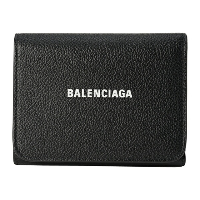 約70gBLACK本体新品 バレンシアガ BALENCIAGA 3つ折り財布 キャッシュ ブラック