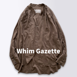 日本全国送料無料商品 特集 Whim スキッパーワイドシアーシャツ ウィムガゼット - Gazette シャツ/ブラウス(長袖/七分)