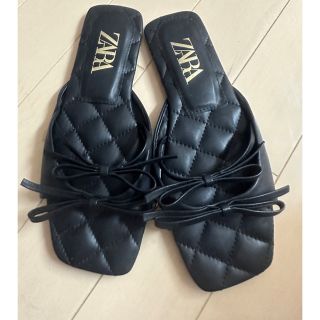 ザラ(ZARA)のRalphok様専用⭐︎新品未使用★ZARA リボンサンダル(サンダル)