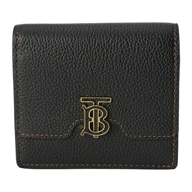 BURBERRY(バーバリー)の新品 バーバリー BURBERRY 2つ折り財布 TBフォールディングウォレット ブラック レディースのファッション小物(財布)の商品写真