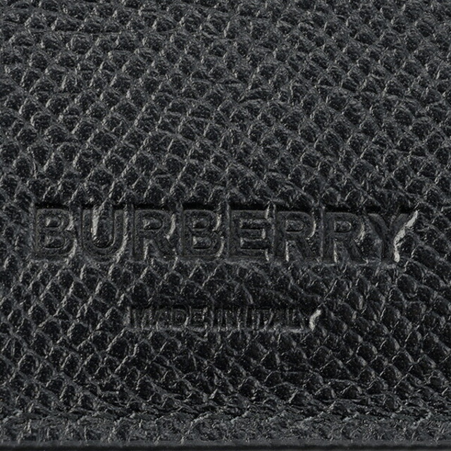 新品 バーバリー BURBERRY 2つ折り財布 TBバイフォールド コインウォレット ブラック