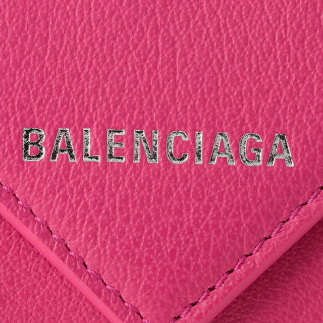 Balenciaga(バレンシアガ)の新品 バレンシアガ BALENCIAGA 3つ折り財布 ペーパー マゼンタ レディースのファッション小物(財布)の商品写真