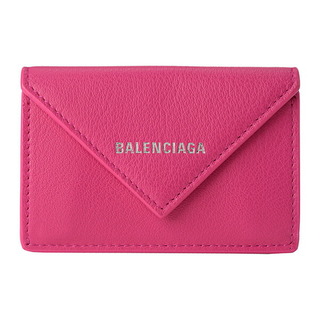 バレンシアガ(Balenciaga)の新品 バレンシアガ BALENCIAGA 3つ折り財布 ペーパー マゼンタ(財布)