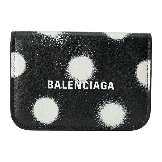 新品 バレンシアガ BALENCIAGA 3つ折り財布 キャッシュ ブラック/ホワイト