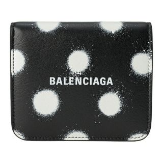 バレンシアガ(Balenciaga)の新品 バレンシアガ BALENCIAGA 2つ折り財布 キャッシュ ブラック/ホワイト(財布)