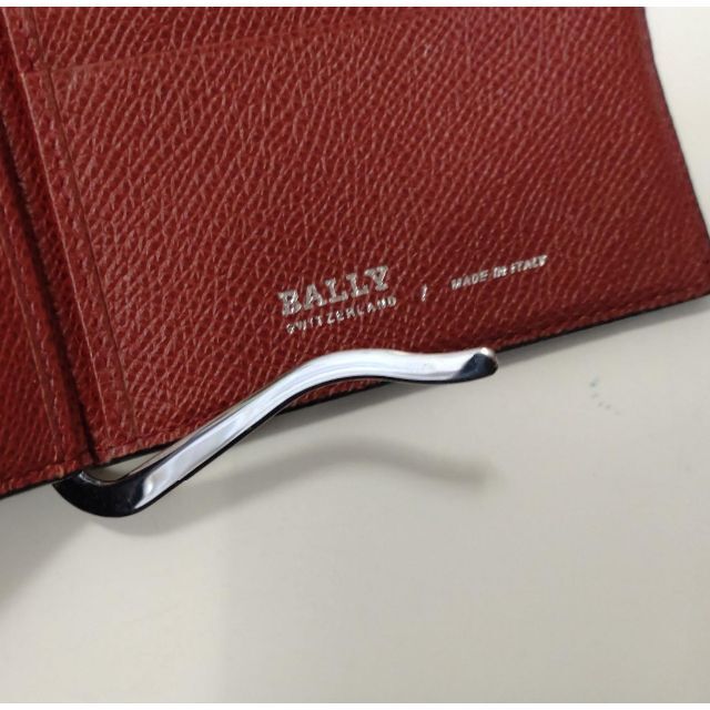 Bally(バリー)の5637 BALLY レザー 二つ折り札入れ マネークリップ カードケース メンズのファッション小物(マネークリップ)の商品写真