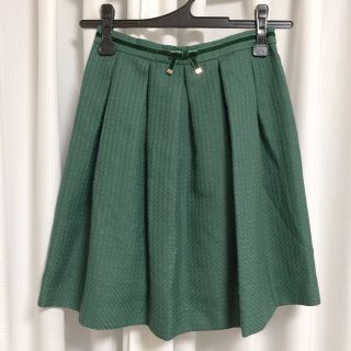 ロペピクニック(Rope' Picnic)の◆美品◆ROPE PICNIC◆りぼん付グリーンスカート(ひざ丈スカート)