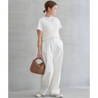 メール便不可】 新品 Deuxieme Lily Classe Lily Linen Vネック