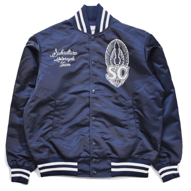 サブカルチャーSC TEAM JACKET / NAVY 上品 51.0%OFF