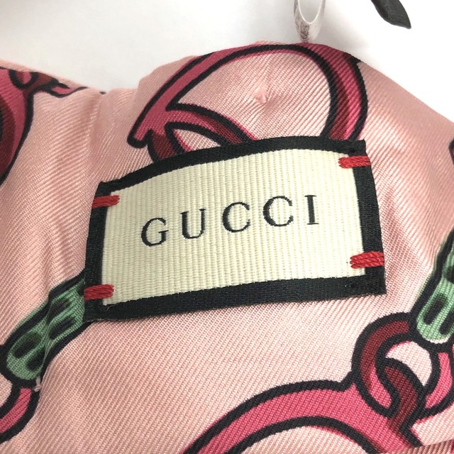 Gucci - グッチ GUCCI ホースビット 572206 ヘアバンド シルク ピンク