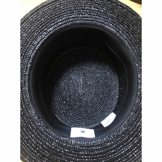 bocodeco カンカン帽　黒色 メンズの帽子(ハット)の商品写真