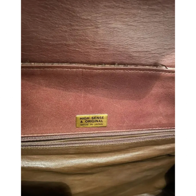 【JRAタグ付】HOSAI GEM パイソン ハンドバッグ(モカ カデナ付) レディースのバッグ(ハンドバッグ)の商品写真