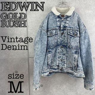 エドウィナホール(Edwina Hoerl)の【Vintage】EDWIN エドウィン　デニムジャケット　ボア　ビンテージ(Gジャン/デニムジャケット)