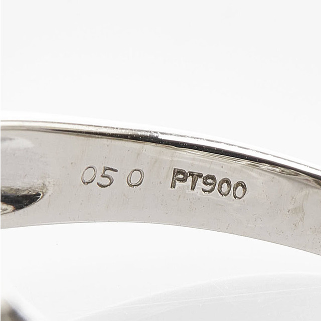 美品 Pt900 プラチナ リング 指輪 ダイヤ 0.50ct 【1-0095947