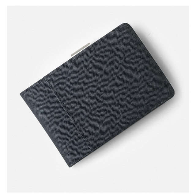 マネークリップ メンズ 財布 二つ折り　ダークブラウン メンズのファッション小物(マネークリップ)の商品写真