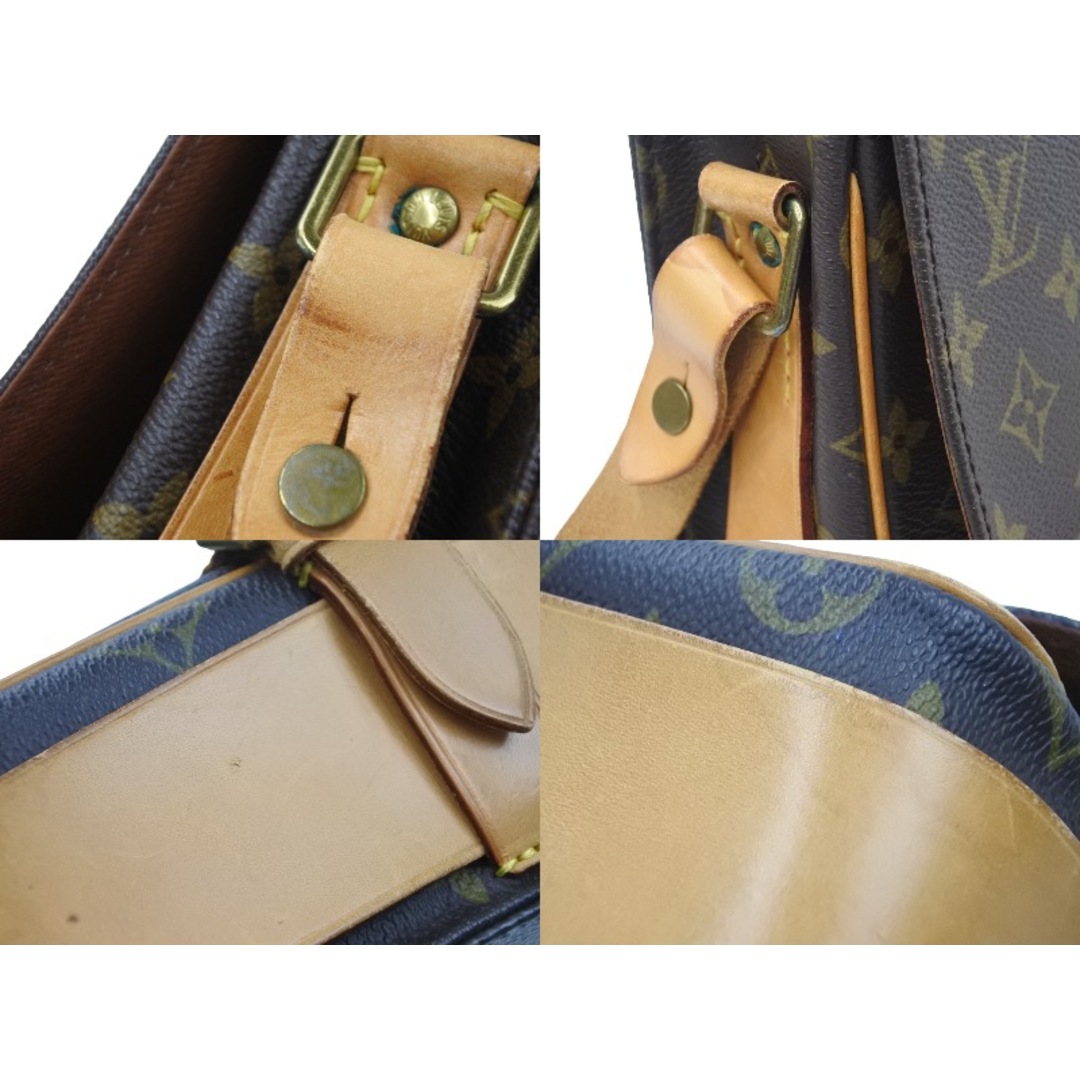 LouisVuitton ルイヴィトン カルトシエール 斜め掛け ショルダーバッグ モノグラム M51252 ブラウン ゴールド 美品 53246  レディースバッグ