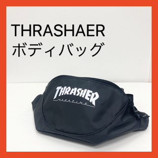 スラッシャー(THRASHER)の新品　THRASHAER ボディバッグ　黒　ブラック　ユニセックス(ボディーバッグ)
