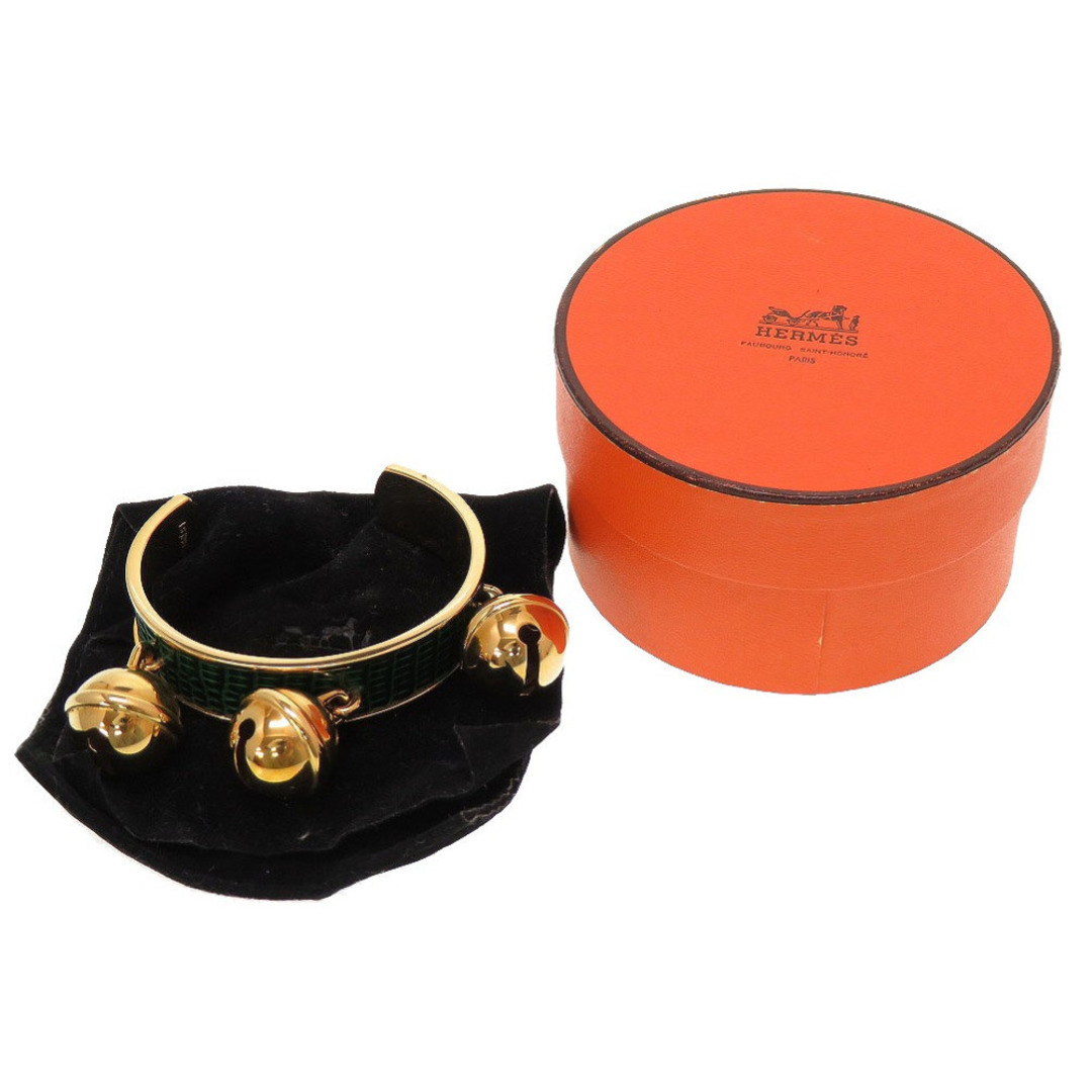 Hermes - エルメス メタル リザード ゴールド グリーン バングルの通販