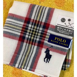 ポロラルフローレン(POLO RALPH LAUREN)のポロラルフローレン　ハンカチ　チェック　抗ウイルス加工w(ハンカチ/ポケットチーフ)