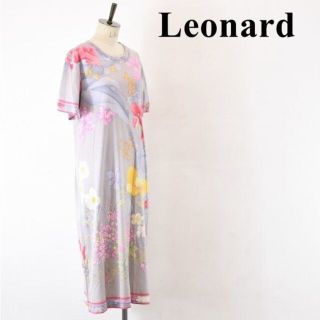 レオナール(LEONARD)のSL AC0029 高級 LEONARD レオナール レディース 花柄 総柄(ロングワンピース/マキシワンピース)