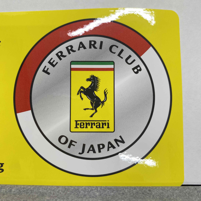 Ferrari(フェラーリ)の新品　フェラーリクラブオブジャパン　ステッカー 自動車/バイクのバイク(ステッカー)の商品写真