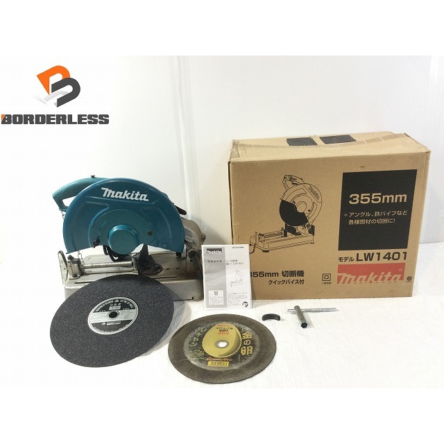 ☆品☆ makita マキタ 355mm 切断機 LW1401 高速切断機 高速カッター 14インチ 鉄工用 押切機 100V コード式 69605