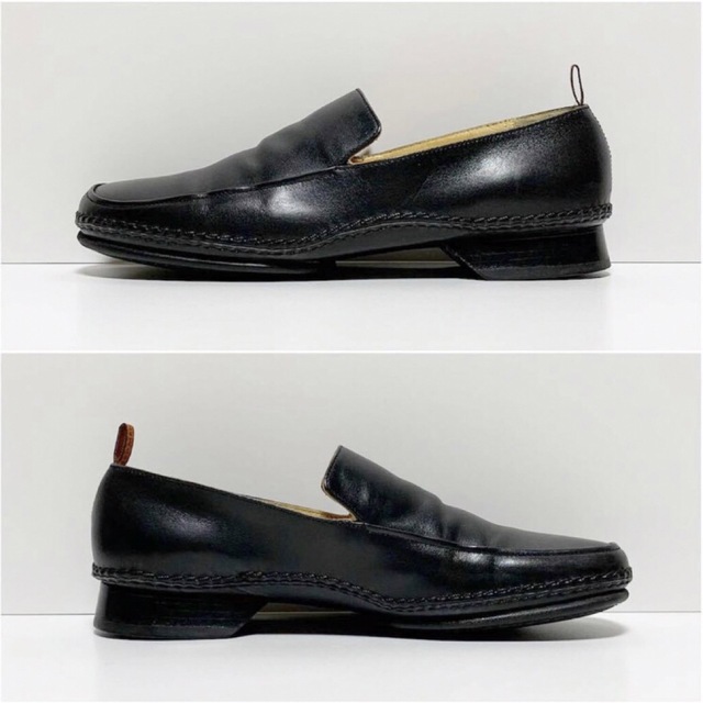 Hermes - ☆良品 エルメス HERMES レザー ローファー シューズ 黒 size