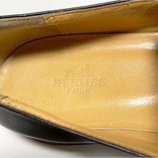 Hermes - ☆良品 エルメス HERMES レザー ローファー シューズ 黒 size