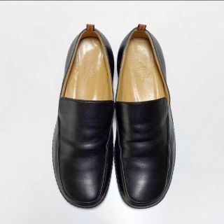 Hermes - ☆良品 エルメス HERMES レザー ローファー シューズ 黒 size