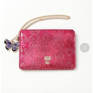 アナスイ(ANNA SUI)のANNA SUI ローズハートパスケース(パスケース/IDカードホルダー)